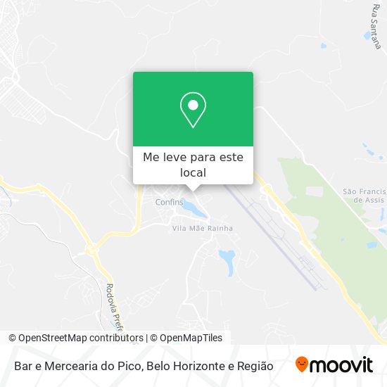 Bar e Mercearia do Pico mapa