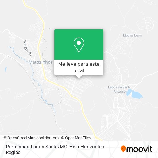 Premiapao Lagoa Santa/MG mapa