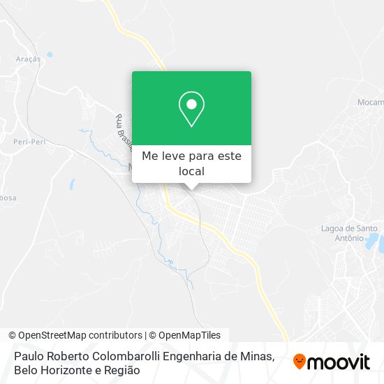 Paulo Roberto Colombarolli Engenharia de Minas mapa