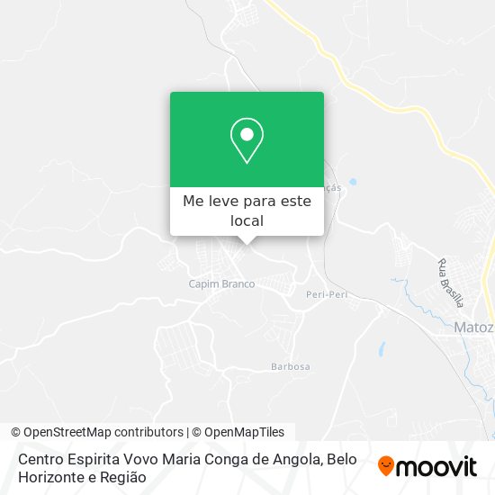 Centro Espirita Vovo Maria Conga de Angola mapa