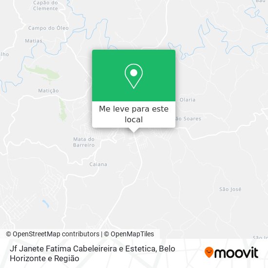 Jf Janete Fatima Cabeleireira e Estetica mapa