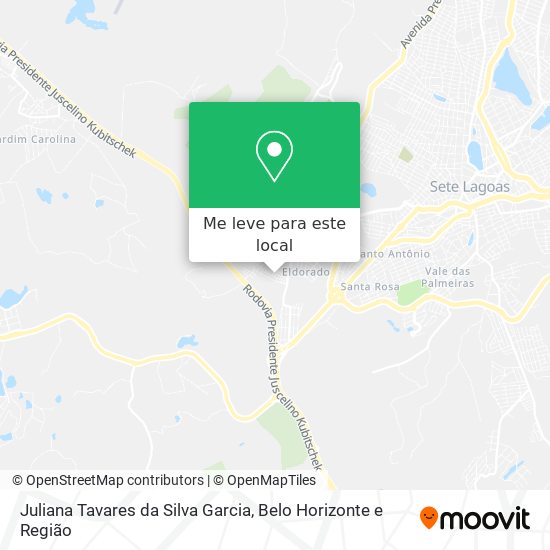 Juliana Tavares da Silva Garcia mapa