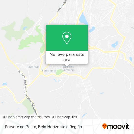 Sorvete no Palito mapa