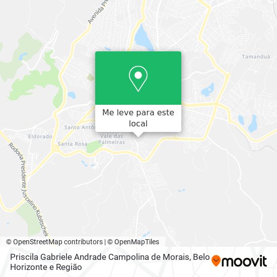 Priscila Gabriele Andrade Campolina de Morais mapa