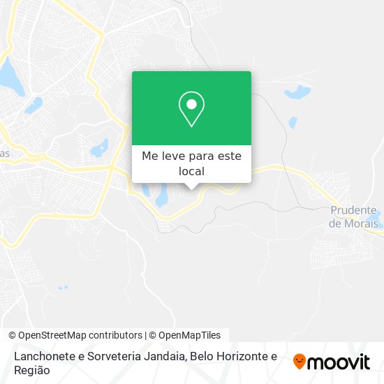 Lanchonete e Sorveteria Jandaia mapa