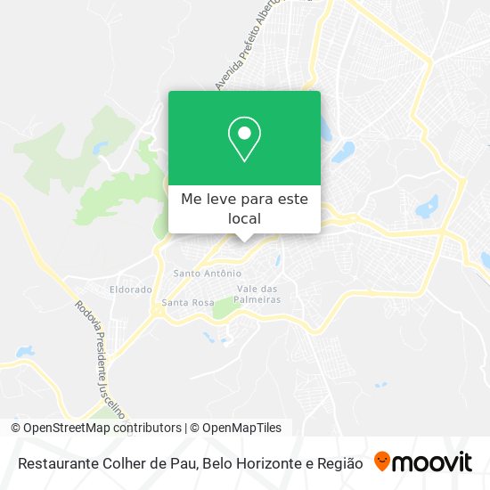 Restaurante Colher de Pau mapa