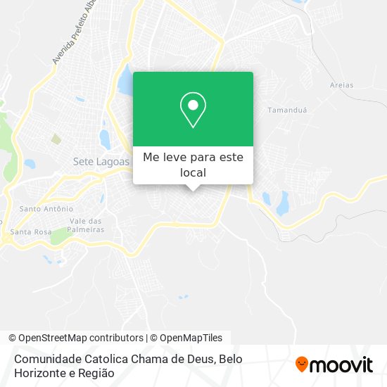 Comunidade Catolica Chama de Deus mapa