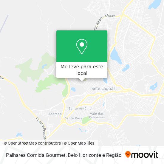 Palhares Comida Gourmet mapa