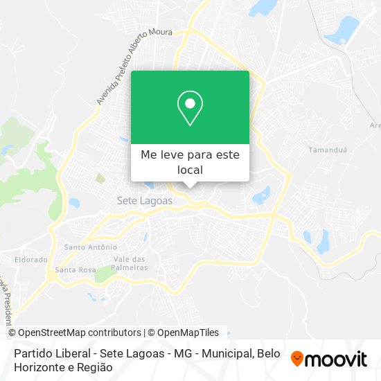 Partido Liberal - Sete Lagoas - MG - Municipal mapa