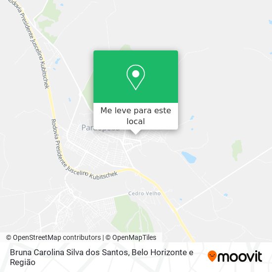 Bruna Carolina Silva dos Santos mapa
