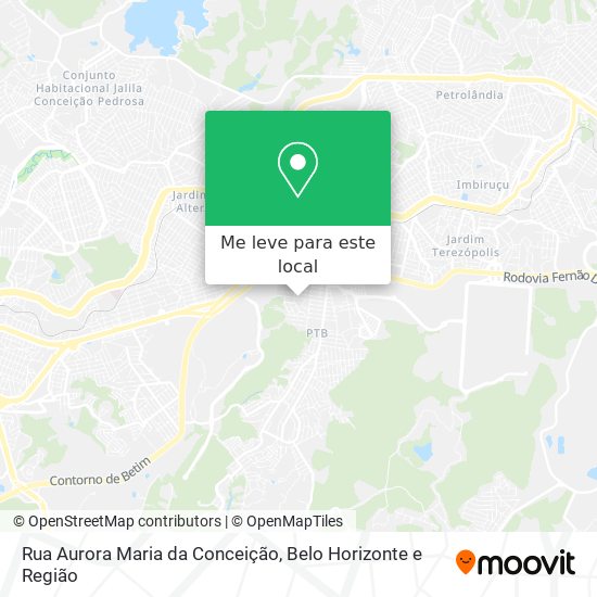 Rua Aurora Maria da Conceição mapa