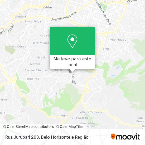 Rua Jurupari 203 mapa