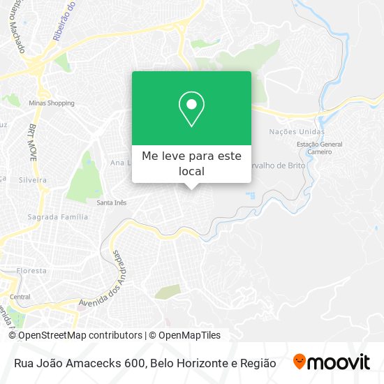 Rua João Amacecks 600 mapa