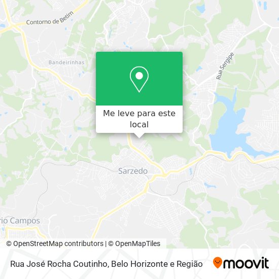 Rua José Rocha Coutinho mapa