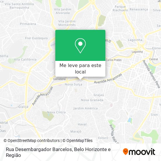 Rua Desembargador Barcelos mapa