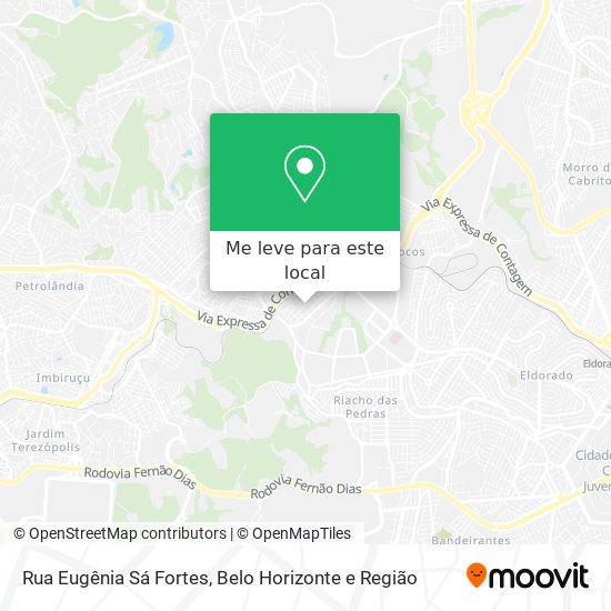 Rua Eugênia Sá Fortes mapa