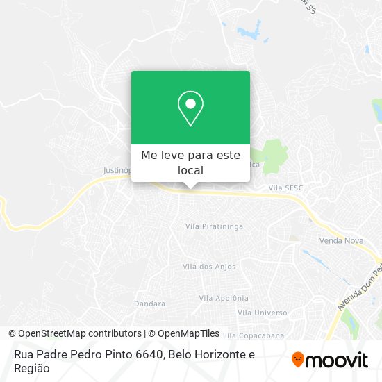 Rua Padre Pedro Pinto 6640 mapa