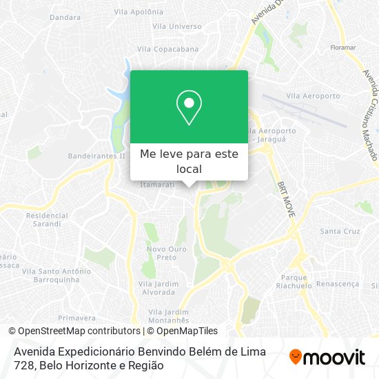 Avenida Expedicionário Benvindo Belém de Lima 728 mapa