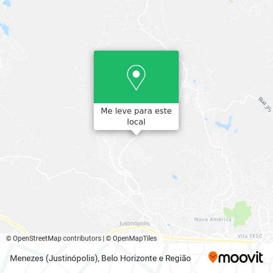 Menezes (Justinópolis) mapa