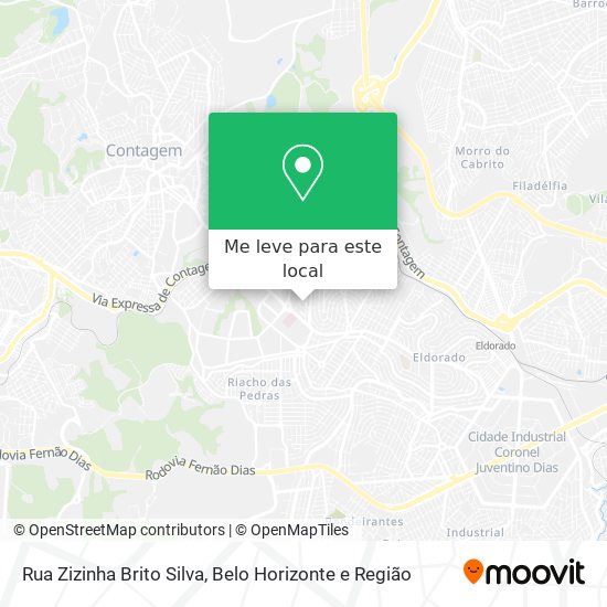 Rua Zizinha Brito Silva mapa