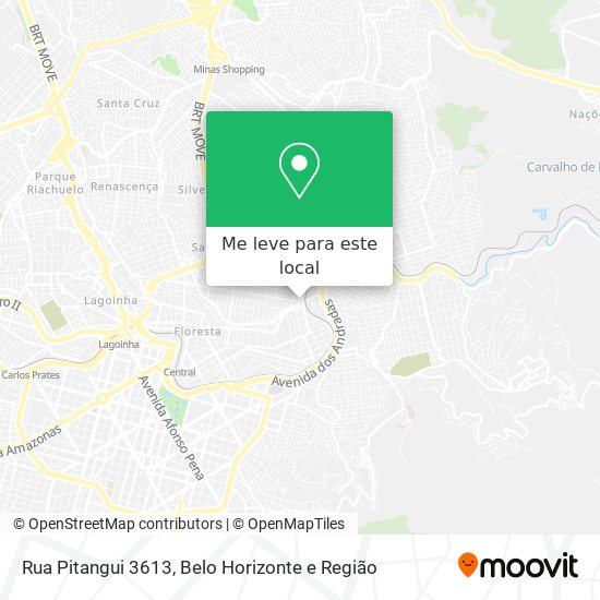 Rua Pitangui 3613 mapa