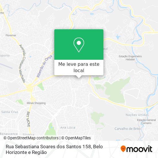 Rua Sebastiana Soares dos Santos 158 mapa