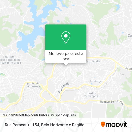 Rua Paracatu 1154 mapa