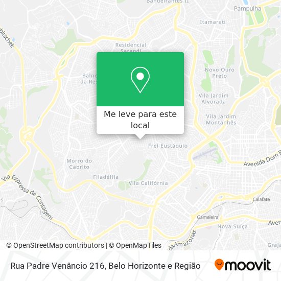 Rua Padre Venâncio 216 mapa
