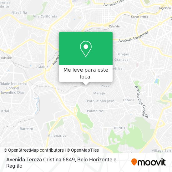 Avenida Tereza Cristina 6849 mapa