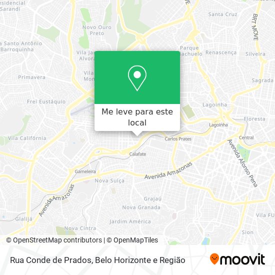 Rua Conde de Prados mapa