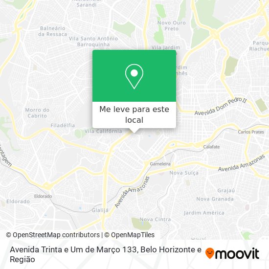 Avenida Trinta e Um de Março 133 mapa