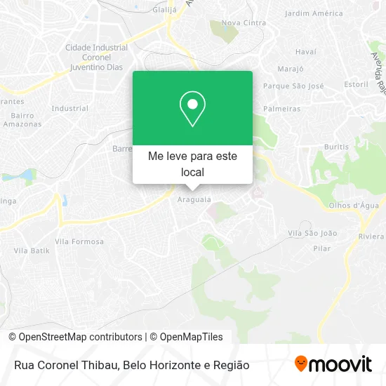 Rua Coronel Thibau mapa
