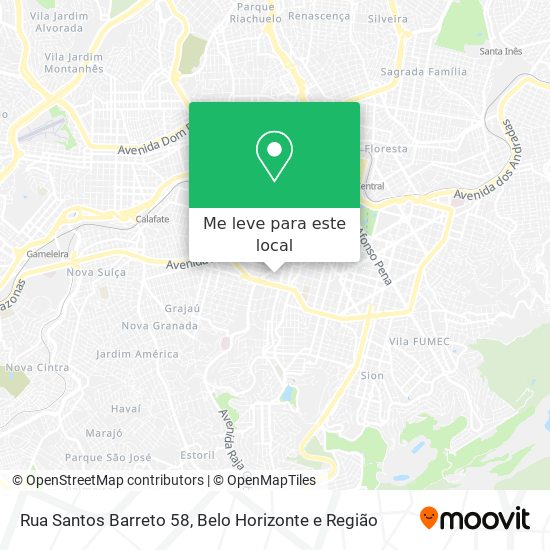 Rua Santos Barreto 58 mapa