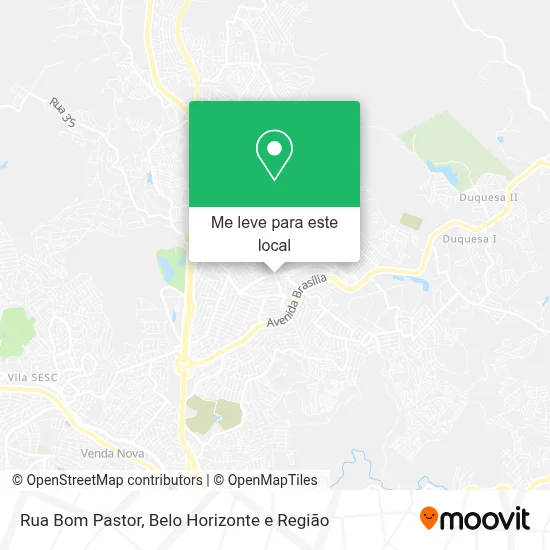 Rua Bom Pastor mapa