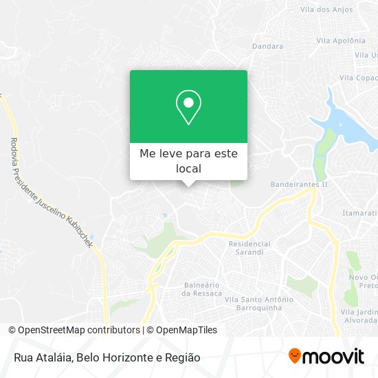 Rua Ataláia mapa