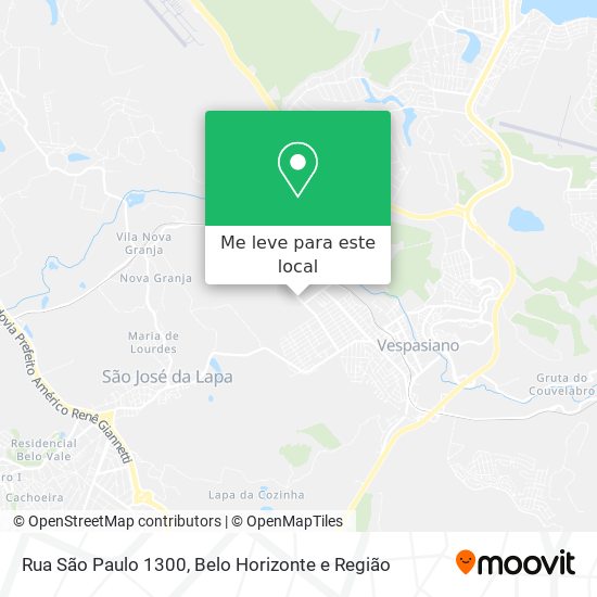 Rua São Paulo 1300 mapa
