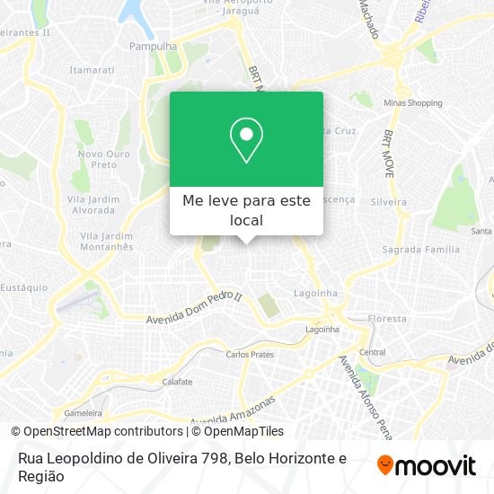 Rua Leopoldino de Oliveira 798 mapa