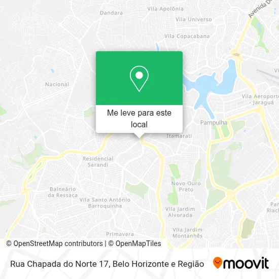 Rua Chapada do Norte 17 mapa