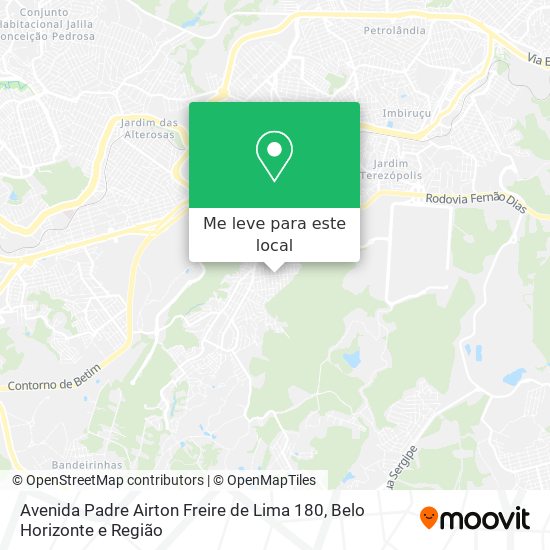 Avenida Padre Airton Freire de Lima 180 mapa