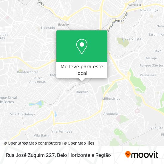 Rua José Zuquim 227 mapa