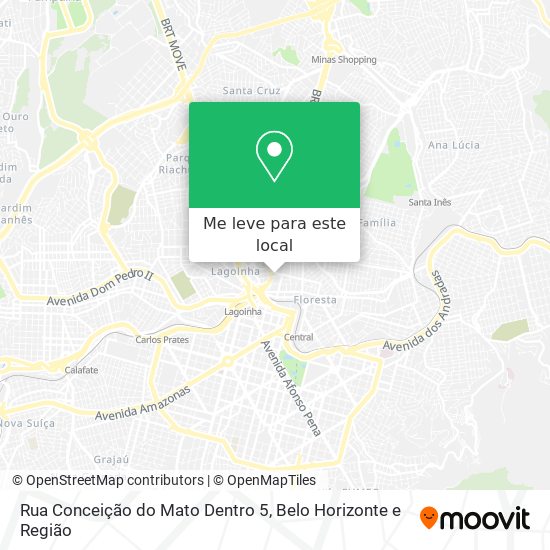 Rua Conceição do Mato Dentro 5 mapa