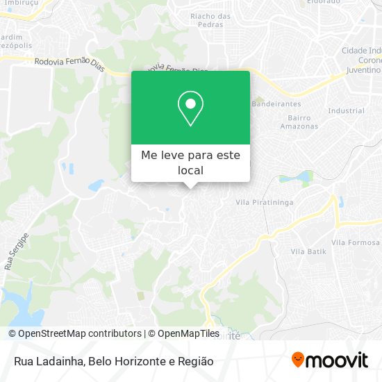 Rua Ladainha mapa