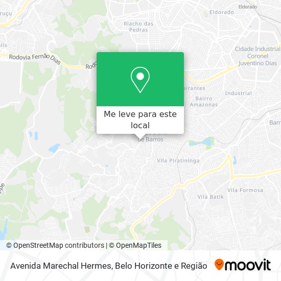 Avenida Marechal Hermes mapa
