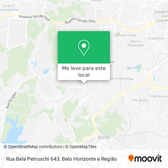 Rua Bela Petruschi 643 mapa