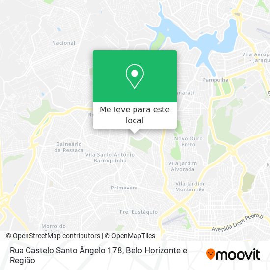 Rua Castelo Santo Ângelo 178 mapa