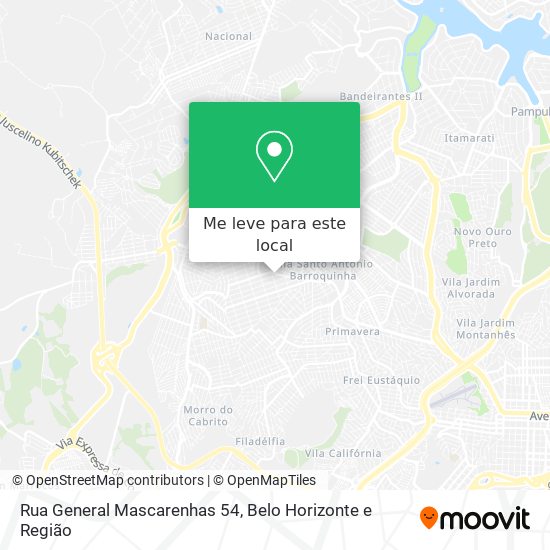 Rua General Mascarenhas 54 mapa