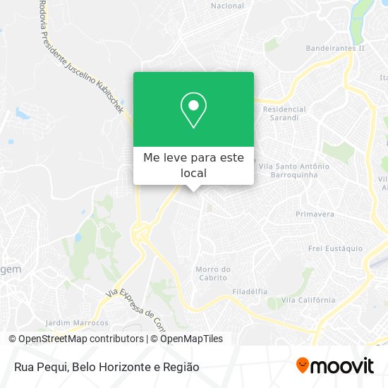 Rua Pequi mapa