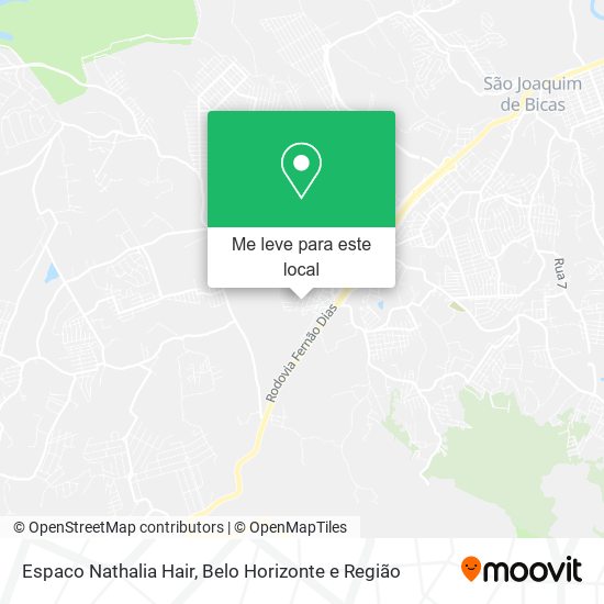 Espaco Nathalia Hair mapa