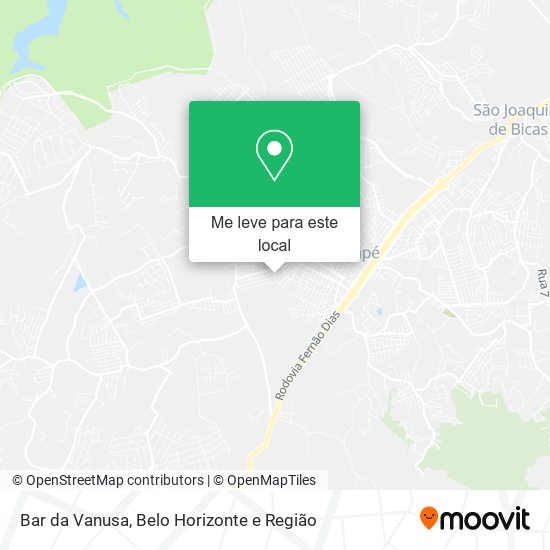 Bar da Vanusa mapa