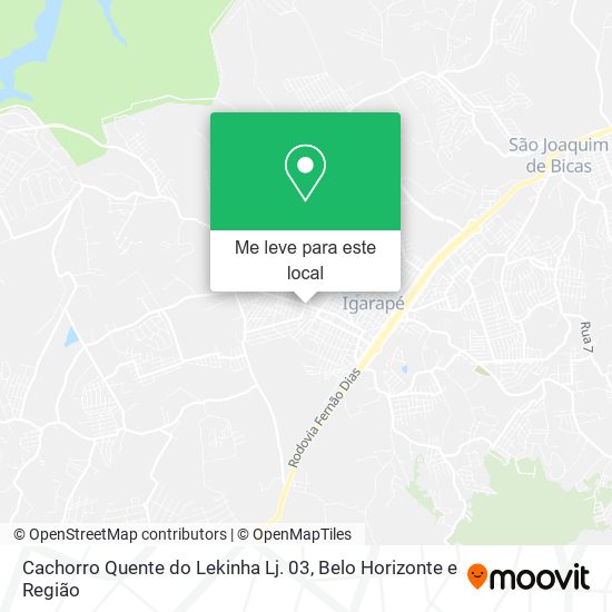 Cachorro Quente do Lekinha Lj. 03 mapa